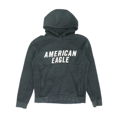 Black Solid Hoodie Pullover