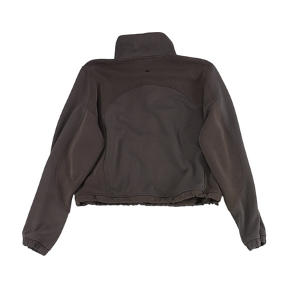 Brown Solid 1/4 Zip Pullover