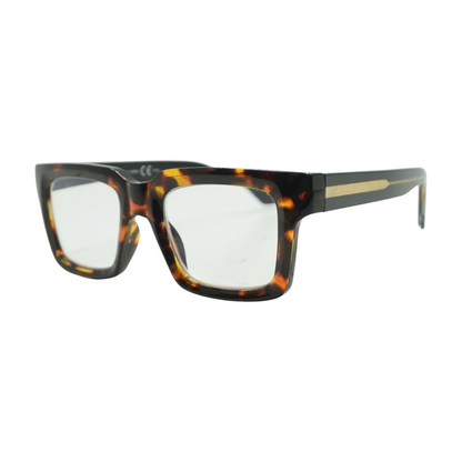Tortoise o-Friendly Rectangle Prescription Eyewear