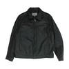 Black Solid Leather Jacket