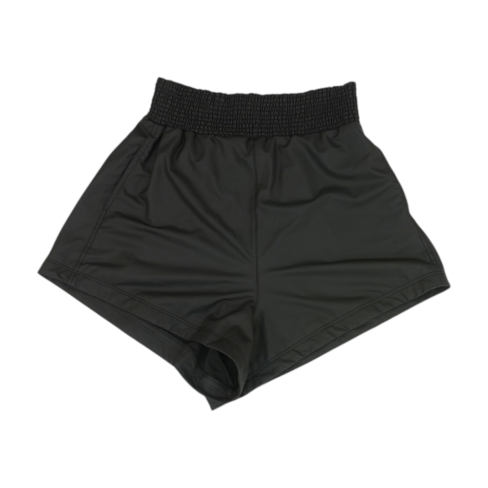 Black Solid Chino Shorts