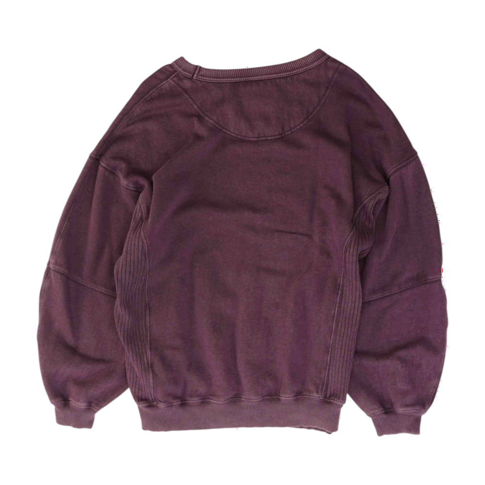 Purple Solid Sweatshirt Pullover