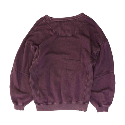 Purple Solid Sweatshirt Pullover
