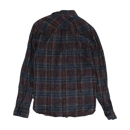 Multi Plaid Flannel Button Down