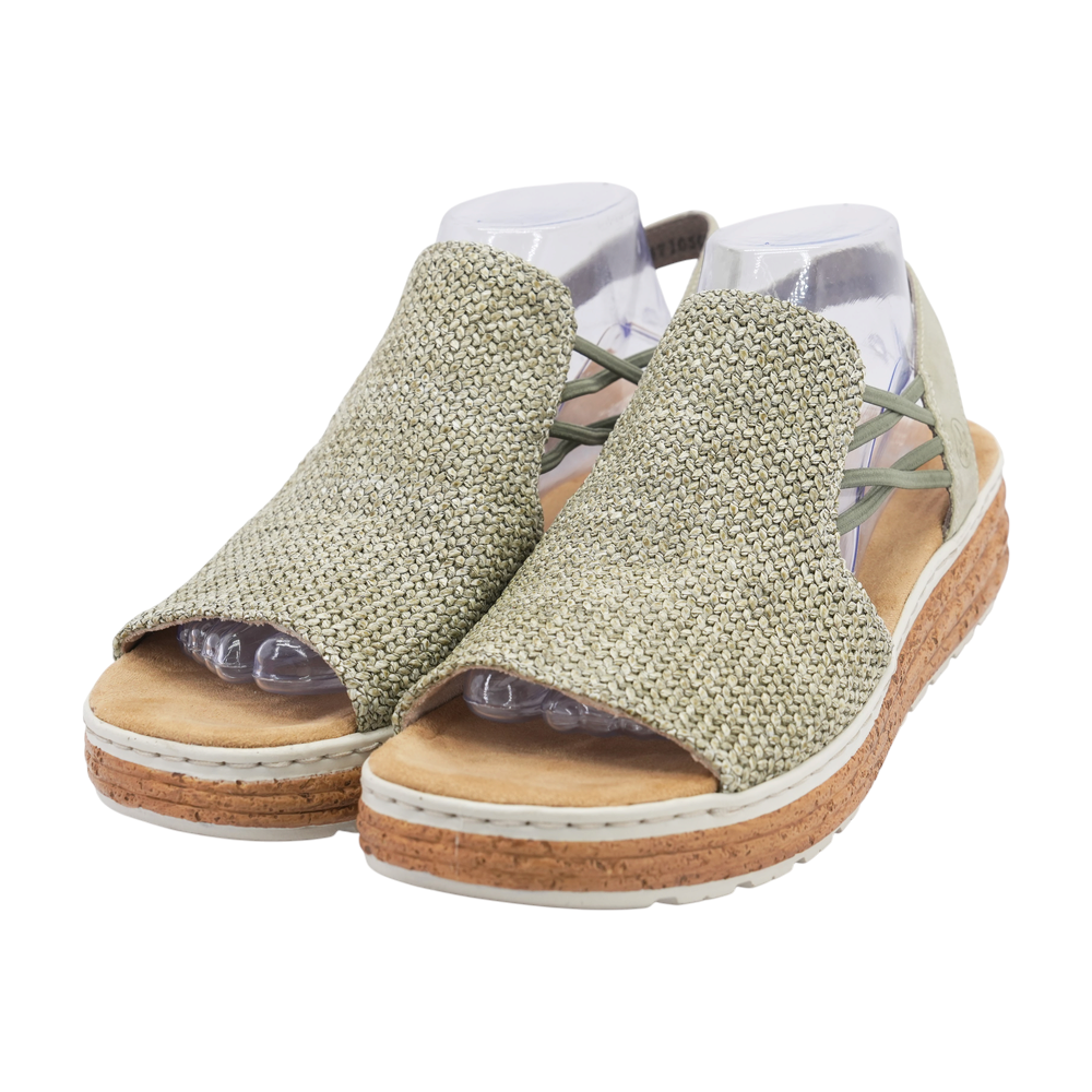 Green Flat Sandals