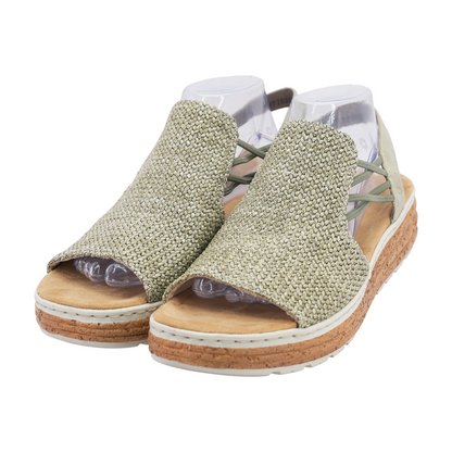 Green Flat Sandals