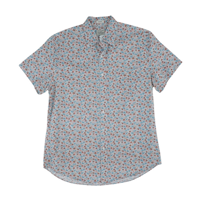 Multi Floral Short Sleeve Button Down