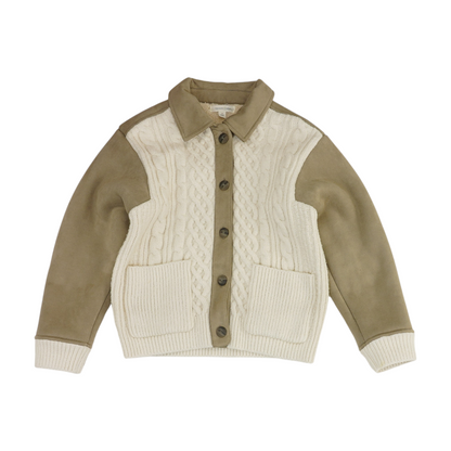 Gray Color Block Jacket