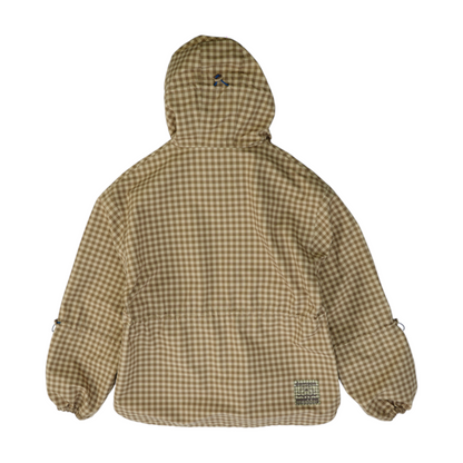 Khaki Check Rain Jacket