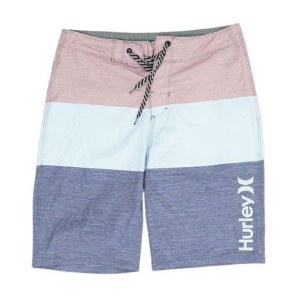 Blue Color Block Board Shorts