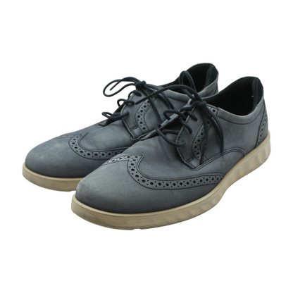 Navy Lace-Up Dress Shoes