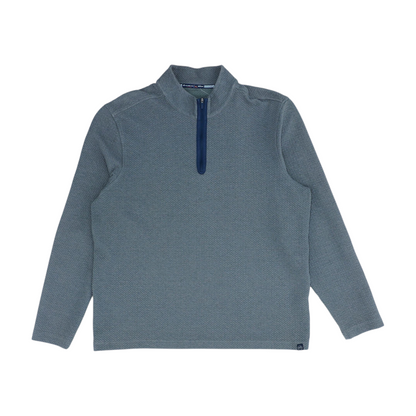 Gray Solid 1/4 Zip Pullover
