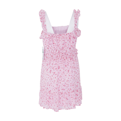 Pink Floral Mini Dress