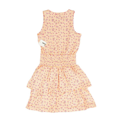Peach Fruit Midi Dress