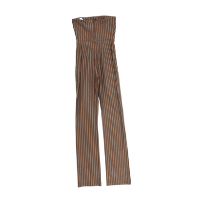 Brown Striped Jumpsuit