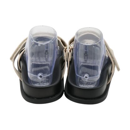 Beige Casual Slide Sandals