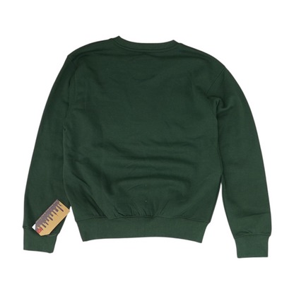 Green Solid Sweatshirt Pullover