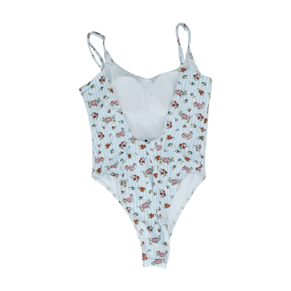 White Striped One-Piece