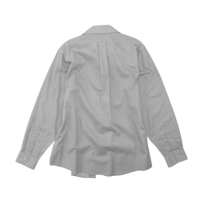 White Check Long Sleeve Button Down