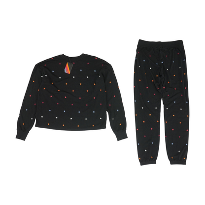 Black Solid Pajama Set