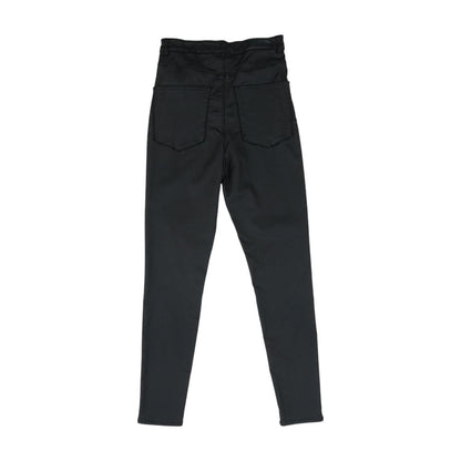 Black Solid Chino Pants