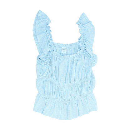 Blue Print Blouse