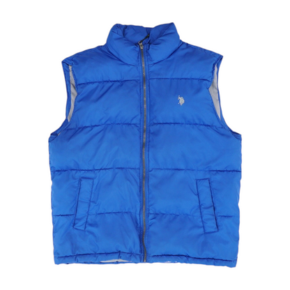 Blue Solid Vest