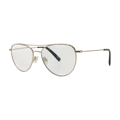 Gold Hani W Aviator Prescription Eyewear