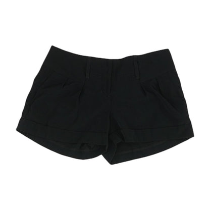 Black Solid Shorts