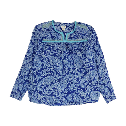 Blue Paisley Blouse