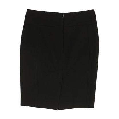 Black Solid Mini Skirt