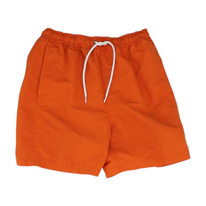 Orange Solid Swim Shorts