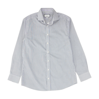 Blue Striped Long Sleeve Button Down