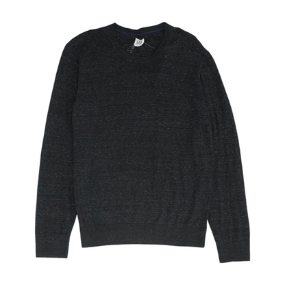 Gray Solid Pullover Sweater