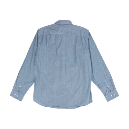 Blue Striped Long Sleeve Button Down