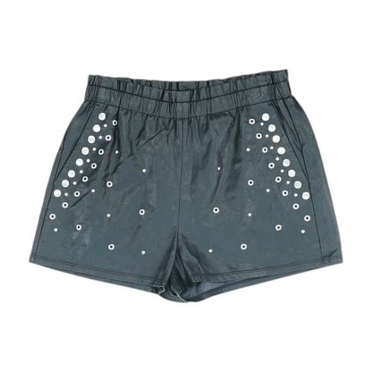 Black Solid Chino Shorts