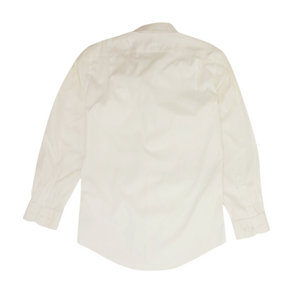 Ivory Solid Long Sleeve Button Down