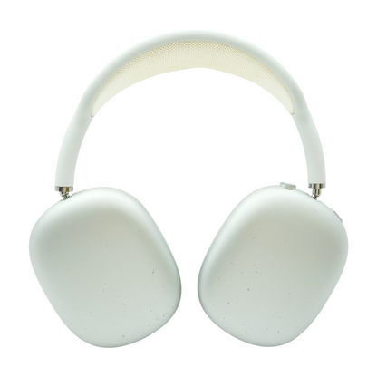Silver AirPods Max (Lightning) Noise Cancelling Headphones With Green Earpads