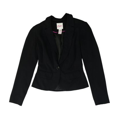 Black Solid Blazer