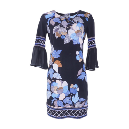 Black Floral Mini Dress