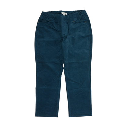 Blue Petite Straight Pants