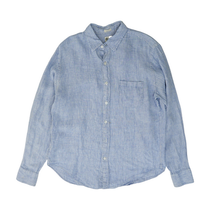 Blue Striped Long Sleeve Button Down