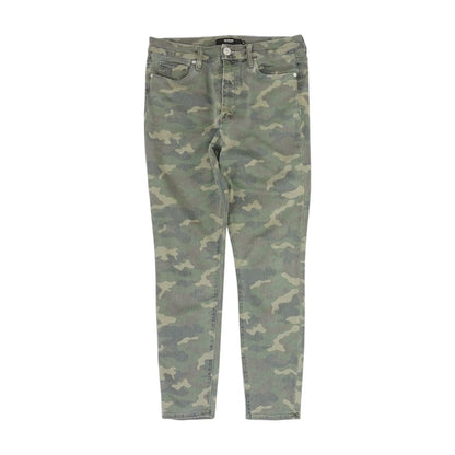 Green High Rise Skinny Leg Jeans