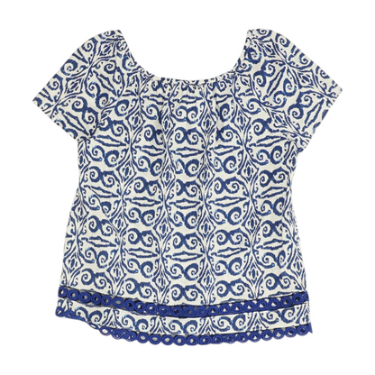 Blue Abstract Blouse