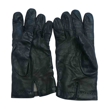 Black Leather Gloves