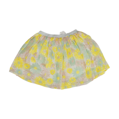White Floral Skirt