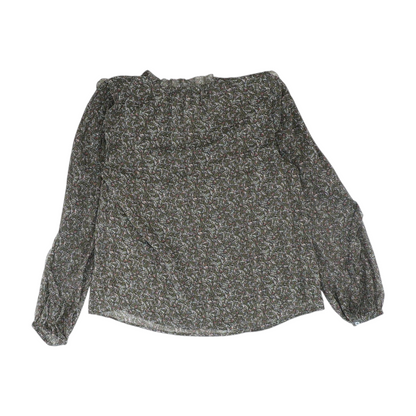Green Floral Blouse