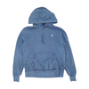 Blue Solid Hoodie Pullover