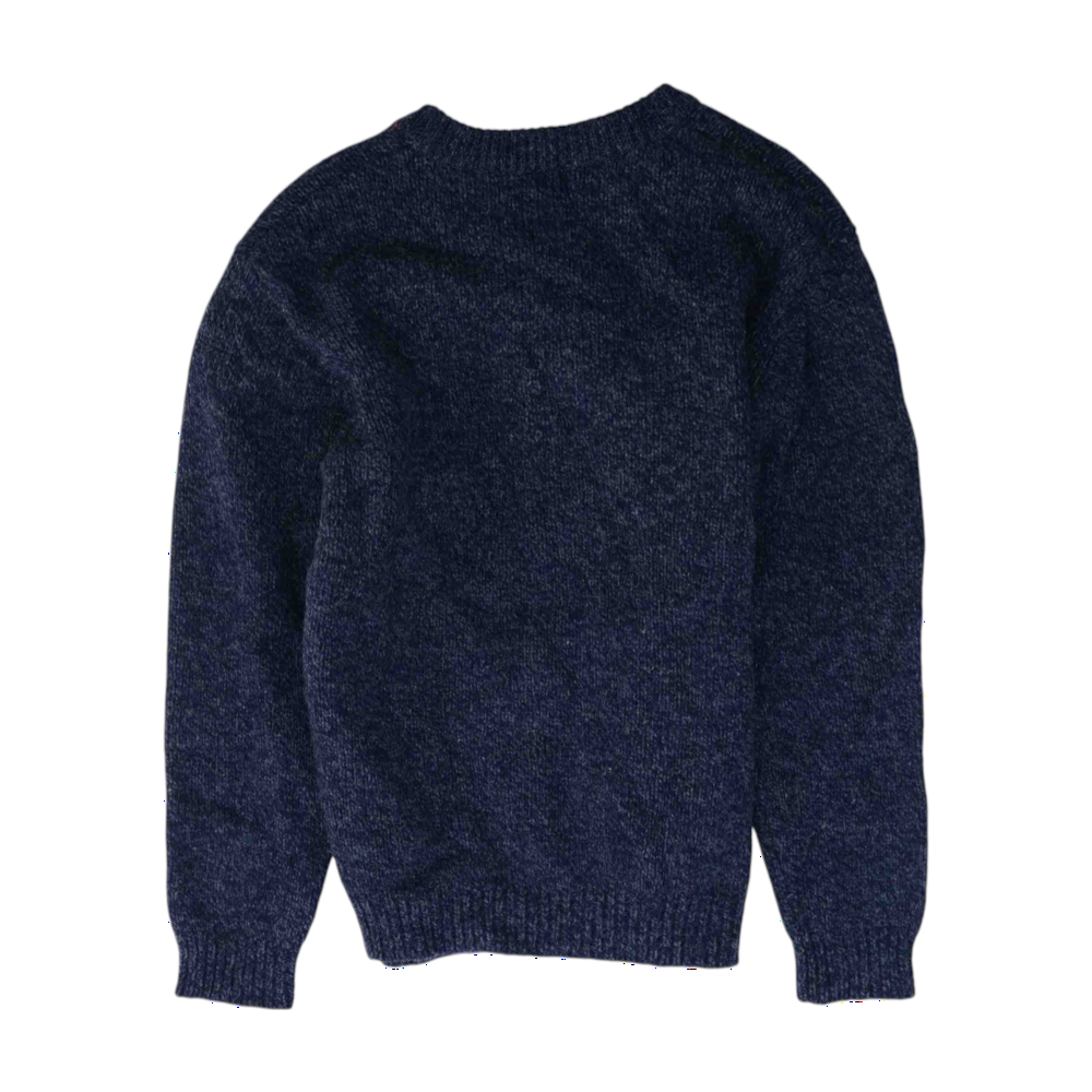 Navy Solid Pullover Sweater