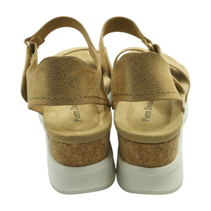 Tan Wedged Sandals